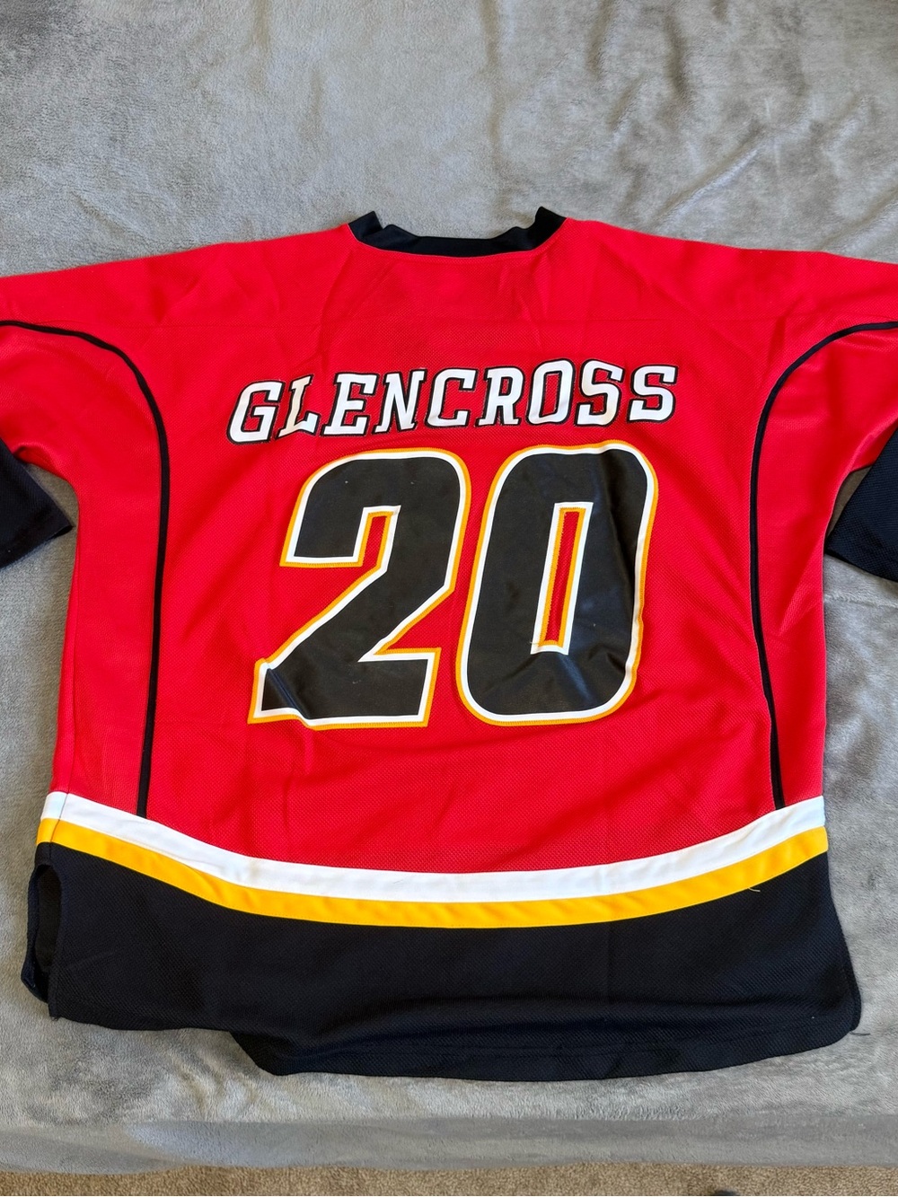 Flames Jersey Calgary Glencross Hockey NHL size mens XL